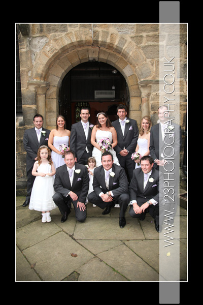 Amie and Michael's wedding photography at Otley Parish Church, Otley, West Yorkshire