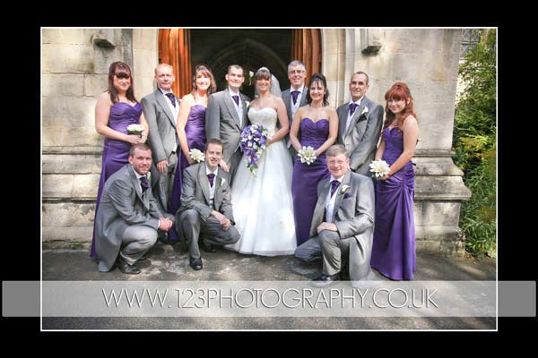 Lisa and Steve's wedding photography at St. Mary's Church, Horbury