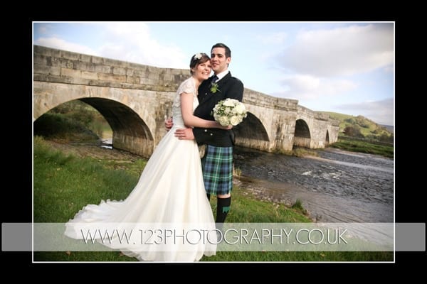 Anna and James's wedding photography at The Red Lion, Burnsall