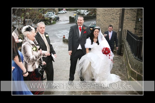 Adelaide and Mark's Wedding Photography at St. Bartholomews Church, Ripponden