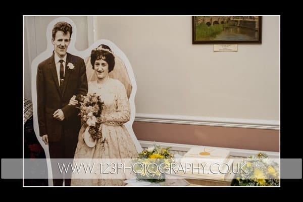 Jean and Ken's Golden Wedding Photography at Ossett Community Centre